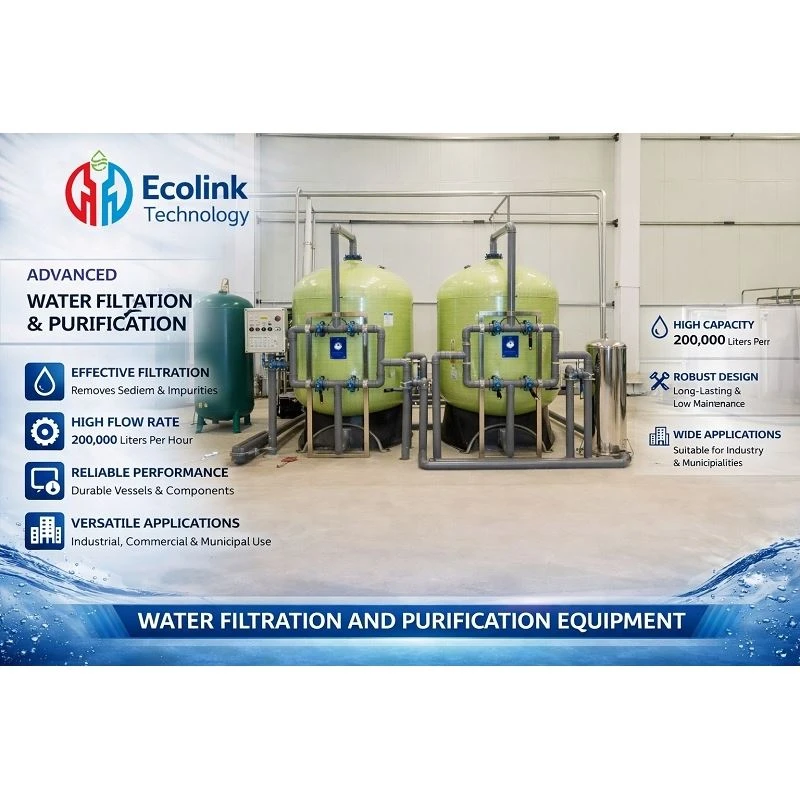 Attrezzature per la filtrazione dell'acqua industriale